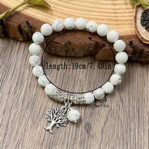 Bracelet en pierre naturelle avec perles de verre colorées pour l'équilibre émotionnel, emballage d'exportation sécurisé de qualité supérieure, prêt à être expédié (RTS) - Product Image 3
