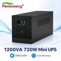Mini UPS Monofásico de 1200VA 720W, 230Vac 50Hz, AVR, Batería de Plomo-Ácido para Hogar, Oficina, Servidor y Respaldo de Computadora, Uso Diario Seguro