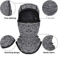 Masque de ski coupe-vent en polyester pour enfants, cache-cou chaud en polaire pour l'hiver, doublure de casque de cyclisme