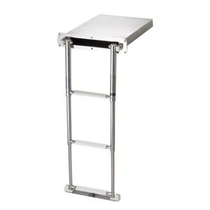 Escalera Telescópica Retráctil de Acero AISI 316 de 3 Peldaños, en Caja, Producto de Ferretería Marina - Product Image 3
