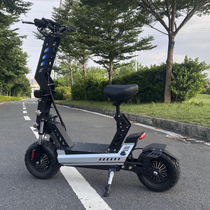 <span class=keywords><strong>Trottinette</strong></span> <span class=keywords><strong>électrique</strong></span> pliable à deux roues avec pneus larges de 13 pouces, double moteur, batterie au lithium, chargeur USB pour téléphone portable, avec siège - Product Image 2