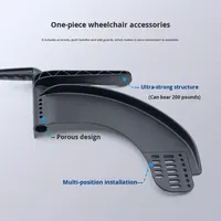 Accoudoir latéral intégré en plastique CE avec poignée de poussée réglable pour fauteuil roulant – Accessoire de rééducation et de thérapie