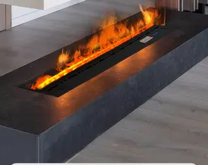 Modern Simulation Flame No Heat 3D Water Vapor Electric Fireplace