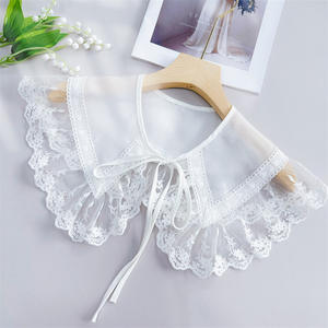<span class=keywords><strong>Collar</strong></span> desmontable de encaje blanco Vintage al por mayor, decoración elegante de cuello falso para vestido y blusa, accesorios DIY - Product Image 6