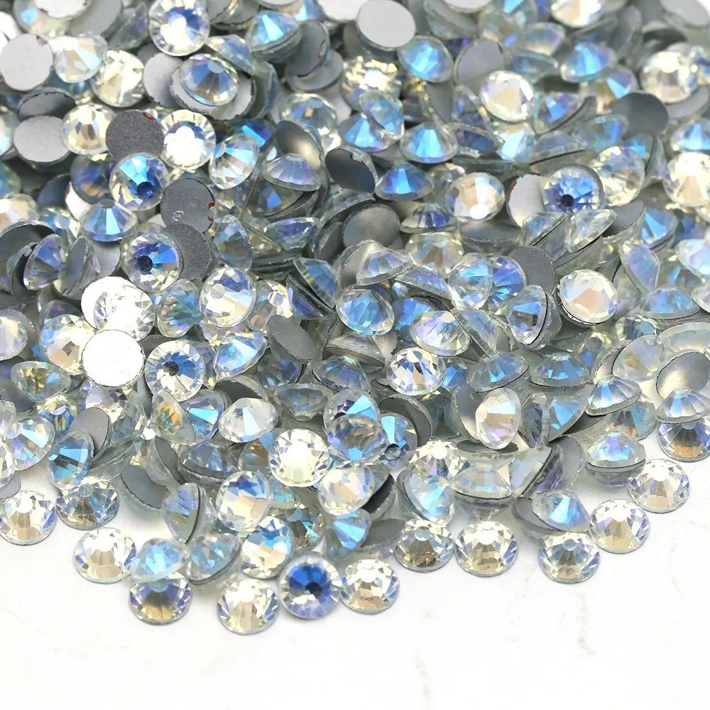 Fabrik heißer Verkauf Hohe Qualität Mix Größen SS4-SS20 1440pcs North Light Flatback Strass Kristall 3d Nagel Strass