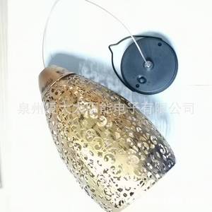 Lámpara Solar de Jardín, Farol Metálico Colgante, Iluminación Decorativa LED para Exteriores con Panel Solar para Patio y Jardín - Product Image 5