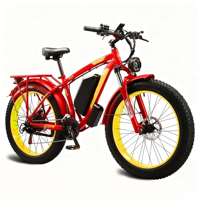 Bicicleta Todoterreno de 26 Pulgadas con Llantas Gruesas de Alta Calidad / Bicicleta Eléctrica OEM para Adultos, Bicicleta Eléctrica MTB