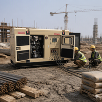 Groupe électrogène diesel domestique personnalisable à faible bruit et faible consommation, moteur de marque importée, 30KW/37.5KVA/50KW, télécommande haute performance, CC 1800 tr/min, ATS
