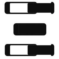 Cache-caméra coulissant de confidentialité en gros pour téléphone, ordinateur portable, PC – Autocollant noir pour objectif de caméra, facile à installer, bloqueur