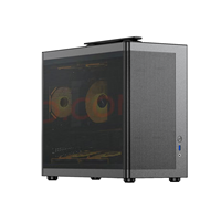 2025 recién llegado Panel lateral de malla Micro MATX Gaming Computer Case PC elegante portátil de mano Mini funda portátil
