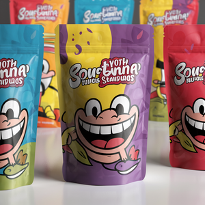 Sachets Mylar personnalisés avec logo imprimé en couleur, en <span class=keywords><strong>plastique</strong></span>, à fermeture éclair mate, en aluminium, pour aliments, bonbons, snacks, 1g, 2g, 3.5g - Product Image 4