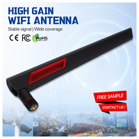 Antennes Wi-Fi personnalisées double bande externes 2.4G 5G 10dBi omnidirectionnelles en ABS, puissance maximale 50W pour routeur Wi-Fi sans fil et amplificateur de signal
