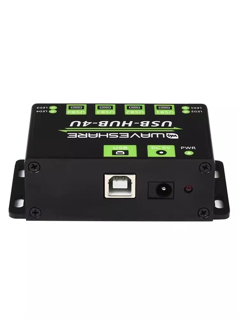 WaveShare Industrial 4-channel USB2.0 Multi-Port Hub Adapter Metal Case Model D_A_MW0012 Guangdong China