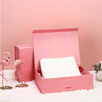 Großhandel Recycelbare Rosa Große Luxus-Hochzeits- und Valentinstag-Faltbare Karton-Magnetverpackung Geschenkbox mit Satinband