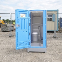 Toilettes portables H9-A1 en HDPE, toilettes mobiles avec réservoir d'eau intégré, double réservoir, écologiques, pour immeuble de bureaux