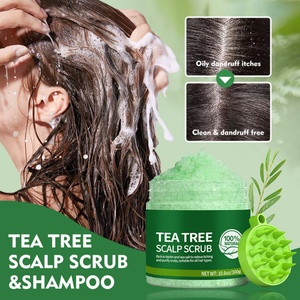 Autocollants personnalisés pour gommage du cuir chevelu 100% naturel, soin capillaire, exfolie en douceur les résidus de cheveux, apaise le cuir chevelu qui gratte, à l'huile d'arbre à thé - Product Image 5