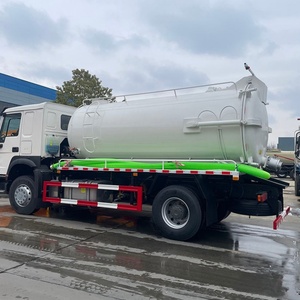 Camion de vidange des eaux usées HOWO 4x2 de 12 000 litres pour l'entretien des canalisations municipales en Asie centrale, nettoyage des eaux usées par aspiration - Product Image 5