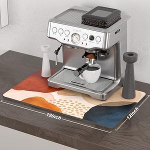 Alfombrillas de Barra de Café Azules Estilo Bohemio, Accesorios para Estación de Máquina de Espresso, Organizador, Oculta Manchas, Base de Goma Absorbente, Secado de Platos - Product Image 2