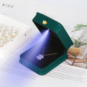 Crown Slim Waist LED Light Spray Paint Bead Treasure <b>Box</b> Necklace Pendant Bracelet <b>Ring</b> <b>Box</b> Velvet Packaging <b>Box</b> Wholesale - Product Image 5