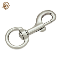 Mousqueton pivotant en alliage de zinc de 25 mm pour sac, mousqueton à œillet en zinc moulé sous pression