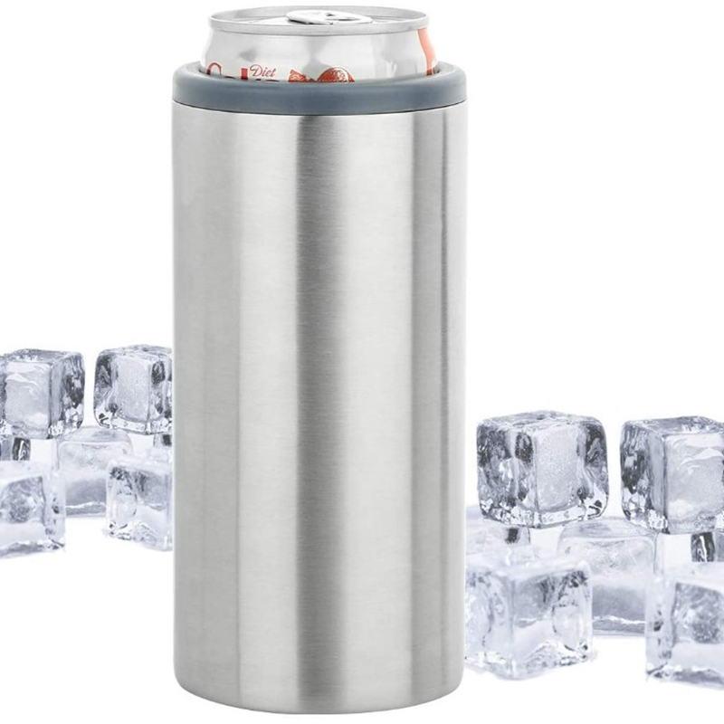 2020 Amazon Новые товары 12 унций Двойная Стенка Изолированная нержавеющая сталь банка охладитель пива держатель