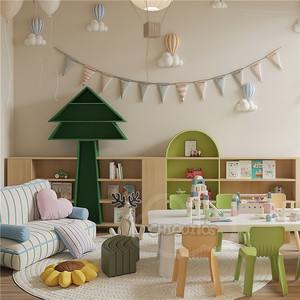 ילדים מוקסמים פינת קריאה עם קסם אגדה ועיצוב משחקים לילדים ילדים חדר קריאה - Product Image 2