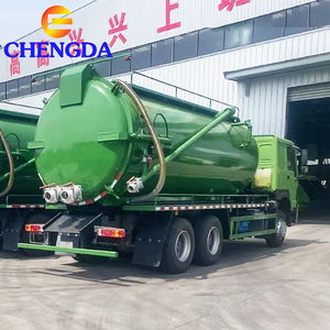 Camión de Limpieza de Alcantarillado Diésel con Dirección Izquierda Euro2 <span class=keywords><strong>Vicam</strong></span> Sewer Howo 6X4 400HP, Camión Remolque de Servicio Pesado para Vacío de Tanques Sépticos - Product Image 4
