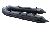4.5m bateau pneumatique SD450 couleur gris foncé avec PVC 0.9mm