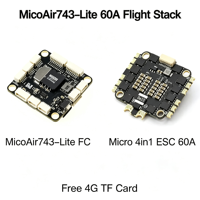 Module de contrôle de vol MicoAir743-Lite H7 STM32H743 FC ICM45686 2-6S Double BEC en métal pour drone FPV Freestyle longue portée