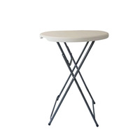 Table pliante en HDPE, table de bar moderne portable pour l'extérieur, table de repas robuste pour banquet, camping, mobilier d'extérieur