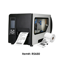 Imprimante thermique industrielle RONSU directe usine 600 DPI 8 ips, machine d'impression de codes-barres ZPL, ruban thermique 600M pour reçus