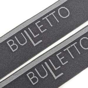 Fettuccia elastica personalizzata fettuccia per vestiti fettuccia in poliestere Jacquard per cinghie per borse - Product Image 6