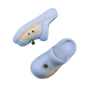 Zuecos Rojos para Mujer, Color Azul Claro, Suela Suave, Cómodos, Tipo Pantuflas, Tacón de 3 cm de Grosor Medio, para las Cuatro Estaciones - Product Image 1