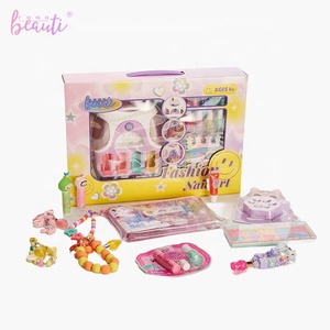 Kit de maquillage et de nail art en plastique sûr et non toxique pour enfants, à base d'eau, multi-couleurs, pelable, pour 10-12 mois Fondbeauti - Product Image 2
