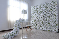 T25-Arche florale en soie pour table de repas, décoration florale, centre de table, arrangement floral pour scène de mariage