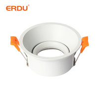 ERDU 5 W LED Downlight Spotlight Module IP65 Étanche Gu10 GX53 Gu5.3 Mr16 6000K CCT pour Home Office Intérieur Aluminium Intégré