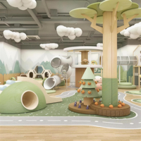 Plan d'affaires pour parc d'attractions intérieur commercial pour enfants, espace de jeux souple pour enfants, service tout-en-un, équipement de jeux intérieur