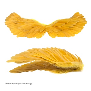 Ailes d'<span class=keywords><strong>ange</strong></span> en plumes faites à la main YHM pour cosplay, spectacle de fin d'année pour enfants, défilé sur scène, accessoires photo de mariage, princesse (sans dos) - Product Image 5