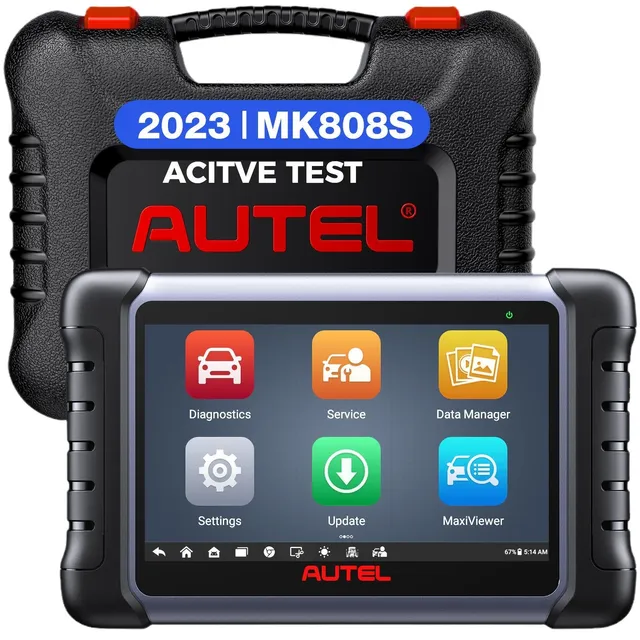 MaxiCOM MK808S OBD2 Diagnostic Scanner Tool High Accuracy Car Fault Detector Overseas
