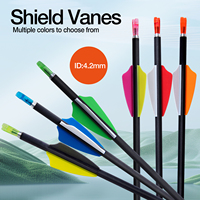 Flèches en carbone pur légères et durables ID3.2/4.2/6.2 Spine250 300 400 500 600 700 800 900 1000 pour le tir à l'arc et la chasse