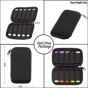 Estuche Protector para Memorias USB de Gran Capacidad, Paquete de 10 Unidades, Color Negro, para Promoción Comercial Transfronteriza, Mochila Protectora para Memorias USB - Product Image 6