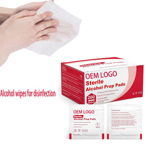Toallitas de <span class=keywords><strong>Alcohol</strong></span> Isopropílico al 70% Estériles, Desechables, Envueltas Individualmente, Grandes, Sin Pelusa - Product Image 1