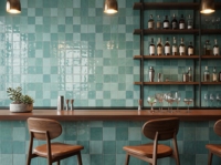 Série de carreaux faits à la main Medici Gradient 125*125mm Carreaux en porcelaine brillants pour l'intérieur