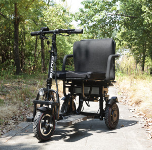 Folding Elderly Tricycle Lithium <b>Battery</b> Folding Mobility Scooter - Product Image 1