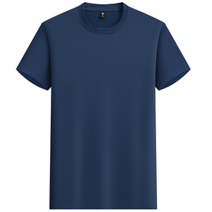 T-shirt con Logo personalizzato in seta e LCE ad asciugatura rapida abiti da lavoro a maniche corte tinta unita con stampa a maglia - Product Image 1