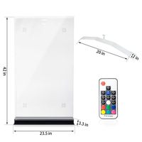 Vitrine LED en acrylique pour maillot de sport avec télécommande, cadre de présentation pour objets de collection, protection anti-poussière et anti-UV, design moderne et minimaliste