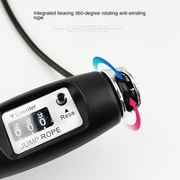 Corda de saut numérique intelligente LXY-N323 avec compteur de calories, en PVC et acier, vitesse réglable, poids lourd, pour le fitness