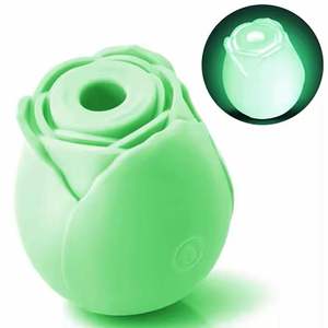 Vibratore a Forma di Rosa con Funzione di Suzione Clitoridea, 10 Modalità, Luminoso al Buio, per Donne, Vendita all'Ingrosso - Product Image 3