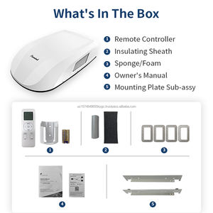 Nouveau climatiseur de toit pour camping-car 8000 BTU noir, non-inverseur, refroidissement et chauffage, 220V R32, télécommande - Product Image 4