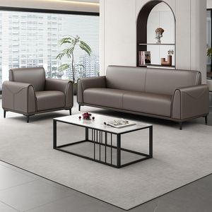 Ensemble de canapés de direction en cuir moderne de luxe - Utilisation commerciale, bureau à domicile et salon - Product Image 3